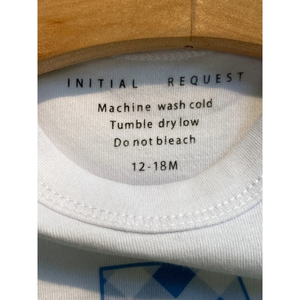 Initial Request A for ALEX Baby Bodysuit Cricket - 100% Cotton & Short Sleeve